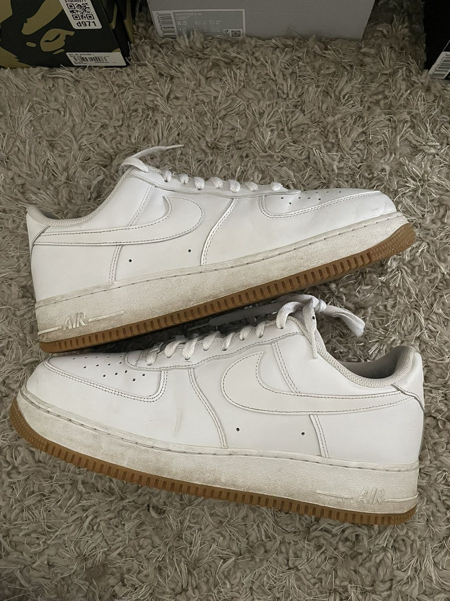 Nike Nike Air Force 1 Gum Bottom Size US 12 / EU 45 - 2 Thumbnail