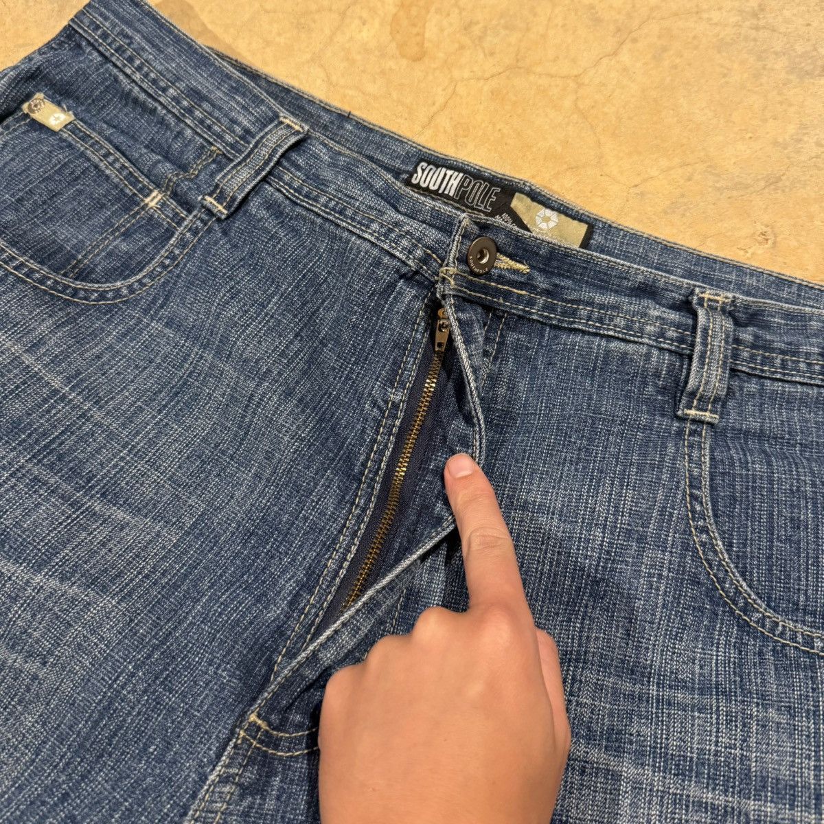 Southpole Vintage 2000s Southpole Baggy Faded Jorts Y2K Skater Grunge Size US 40 / EU 56 - 8 Thumbnail