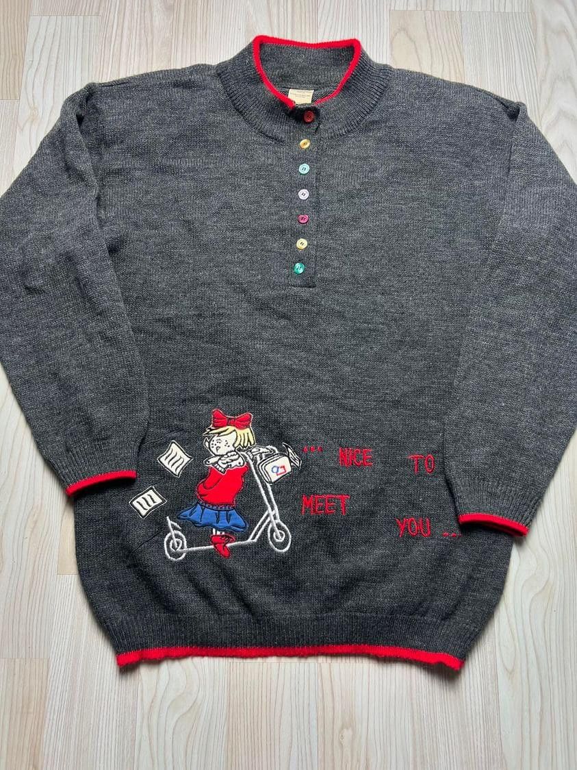 Vintage Buttoned sweater vintage rare 🔥💥 Size L / US 10 / IT 46 - 3 Thumbnail