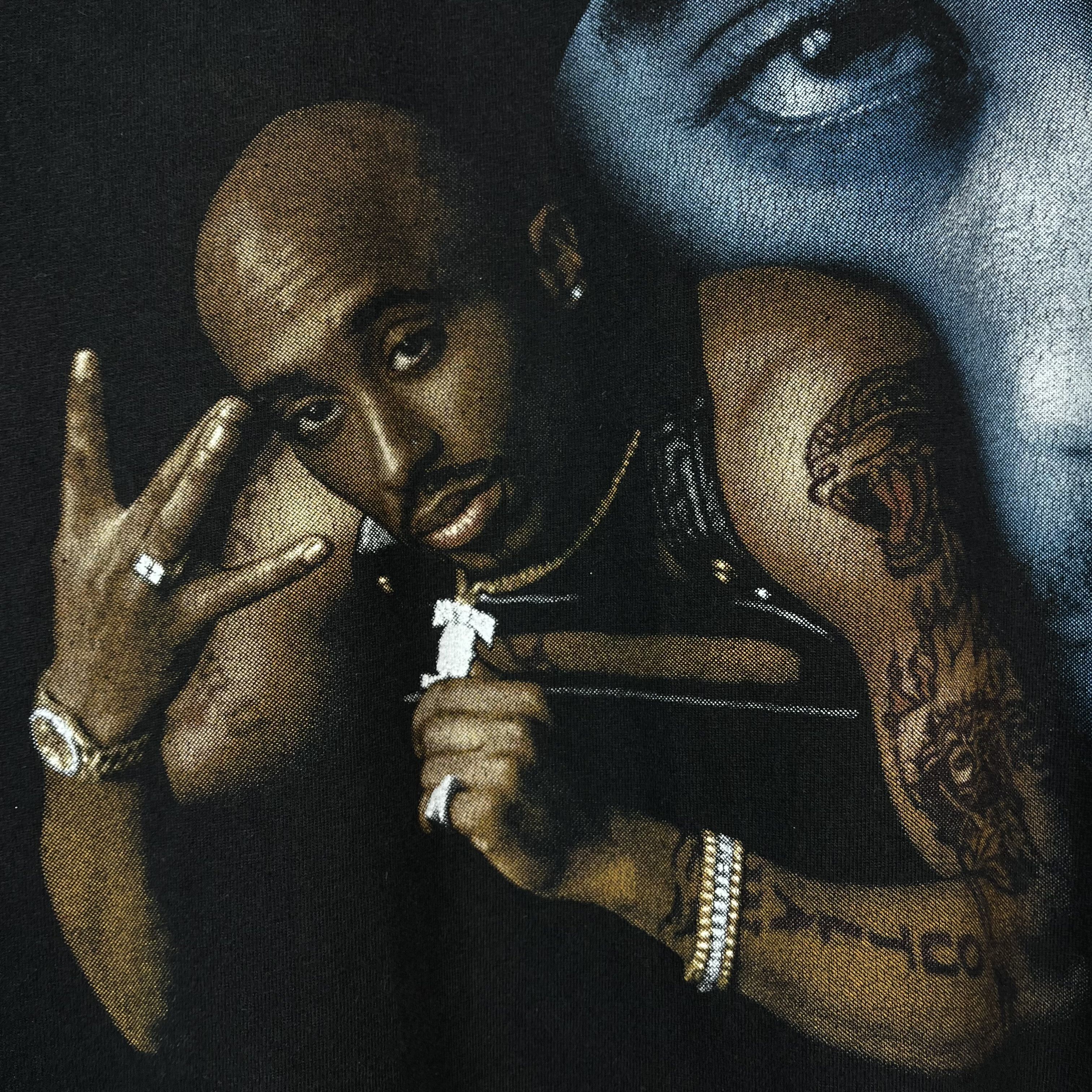 Rap Tees Vintage 2Pac Tupac Shakur AOP Rap T Shirt 90’s Size US XL / EU 56 / 4 - 12 Thumbnail