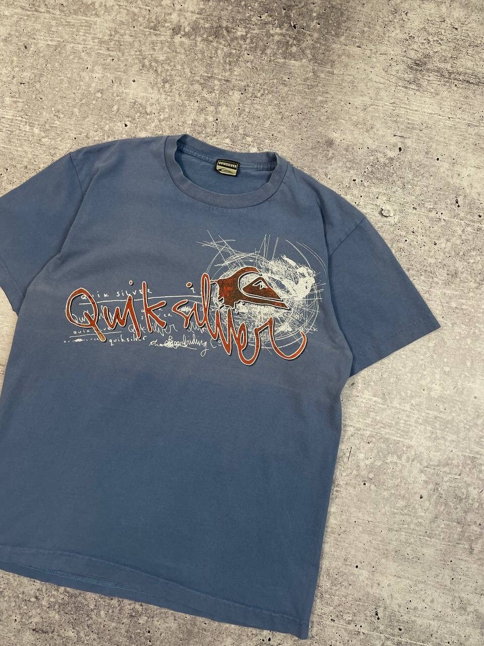 Quiksilver Vintage 90s Quiksilver Big Logo Tee T-Shirt Y2K Size US L / EU 52-54 / 3 - 3 Thumbnail