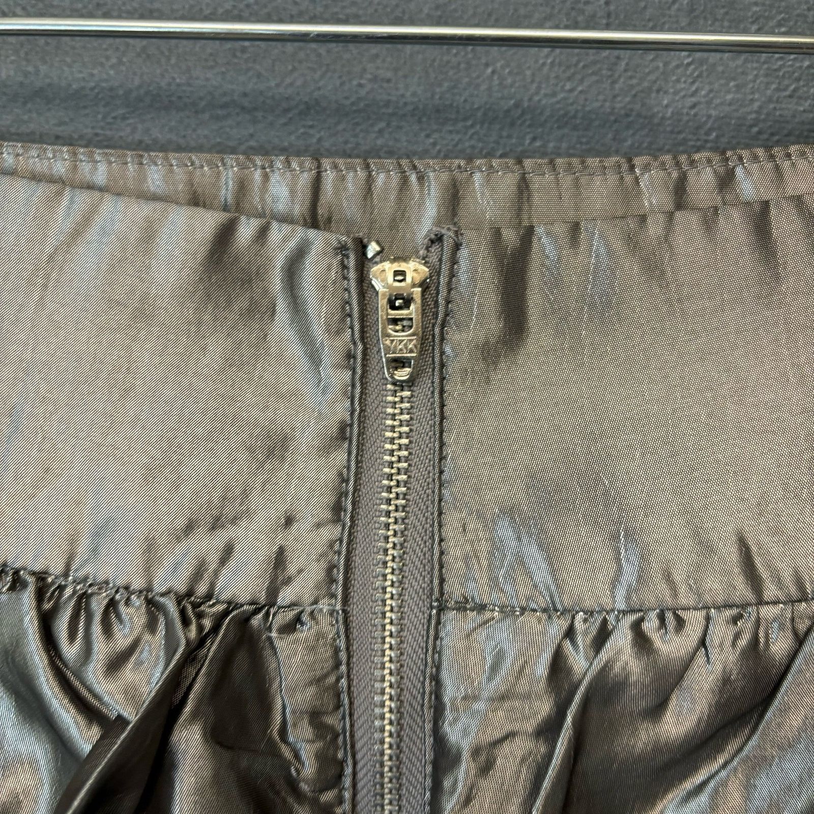 Bebe 2B BeBe Metallic Skirt Womens Medium Flouncy Mini Fairy Size 29" - 3 Thumbnail