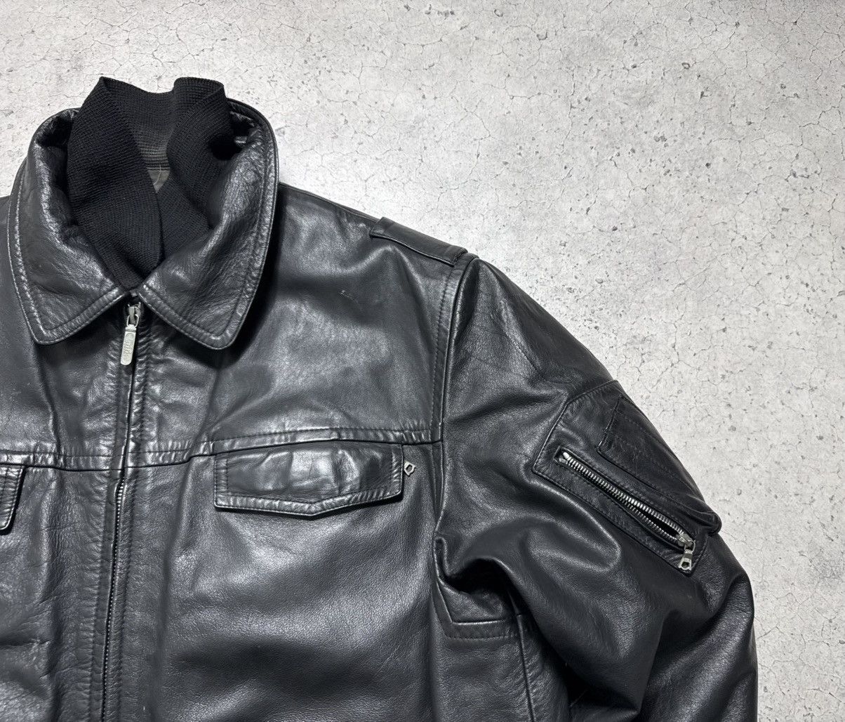 Vintage Hackel & CO/Munster/W 90’s Leather German Army Police Jacket Size US L / EU 52-54 / 3 - 6 Thumbnail