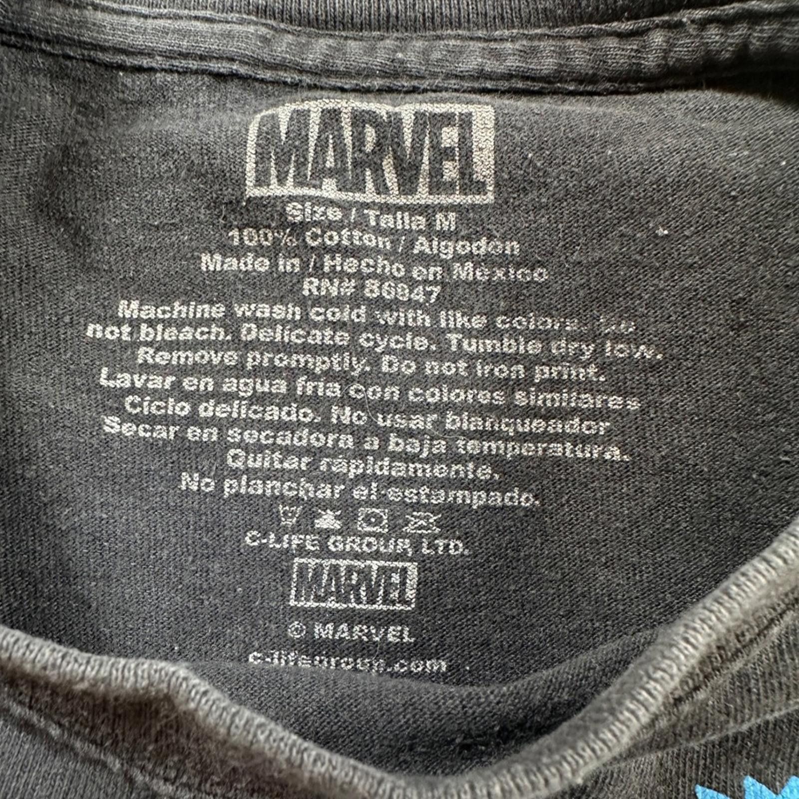 Marvel Comics Marvel Avengers Mens M Black Tee Comic Book Cover Thor Hulk Size US M / EU 48-50 / 2 - 4 Thumbnail