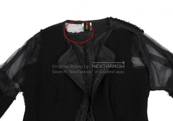 Comme des Garcons Comme Des Garcons Black Vintage Design Cardigan Size XS / US 0-2 / IT 36-38 - 4 Thumbnail