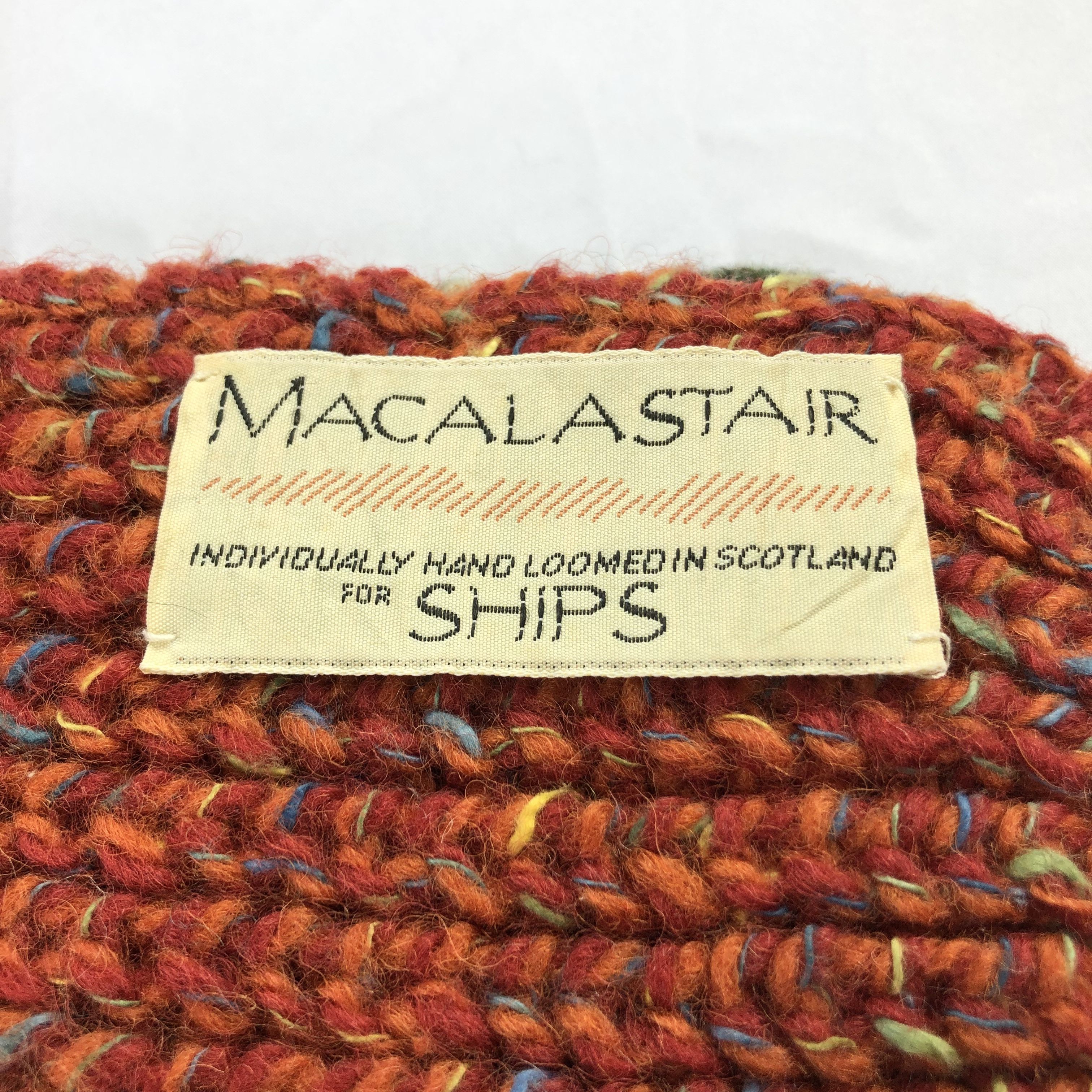 SHIPS Macalastair X Ships Wool Scarf Muffler V994 Size ONE SIZE - 4 Thumbnail