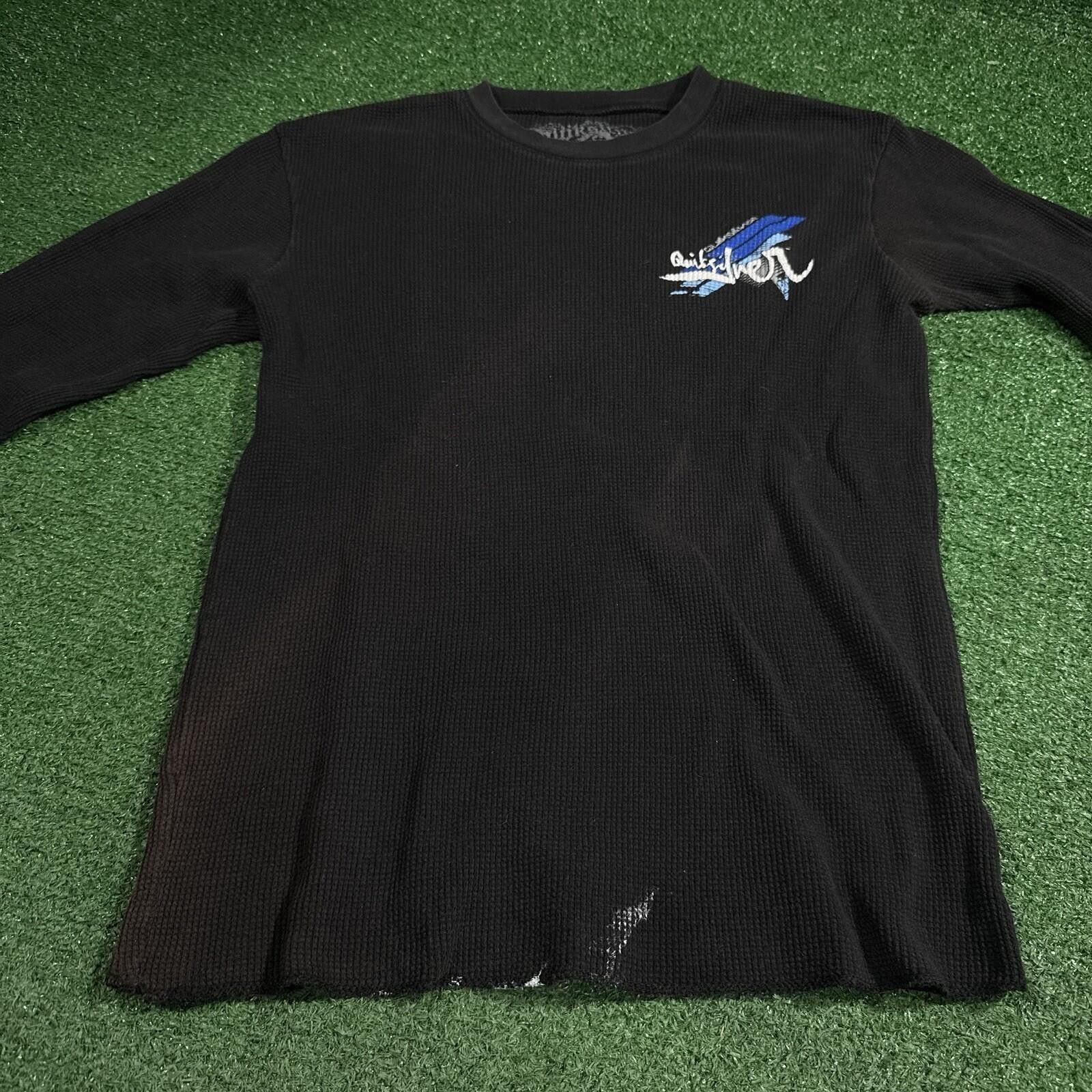 Quiksilver Quiksilver XL Black Waffle Thermal Long Sleeve Surf Shirt Size US M / EU 48-50 / 2 - 4 Thumbnail