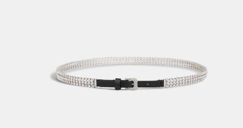 Dior o1w1db10525 Size : OS / B0573P Sparkle Belt in Black/Silver Size ONE SIZE - 2 Thumbnail