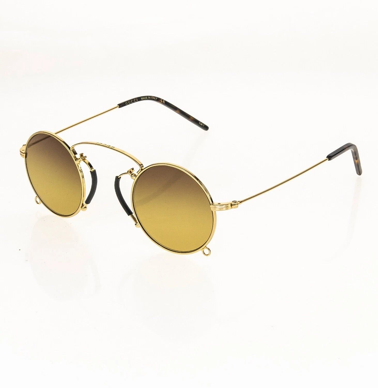 Gucci GUCCI GG0991S ARIA Pinke-nez 0991 Gold Brown 003 Sunglasses Size ONE SIZE - 5 Thumbnail
