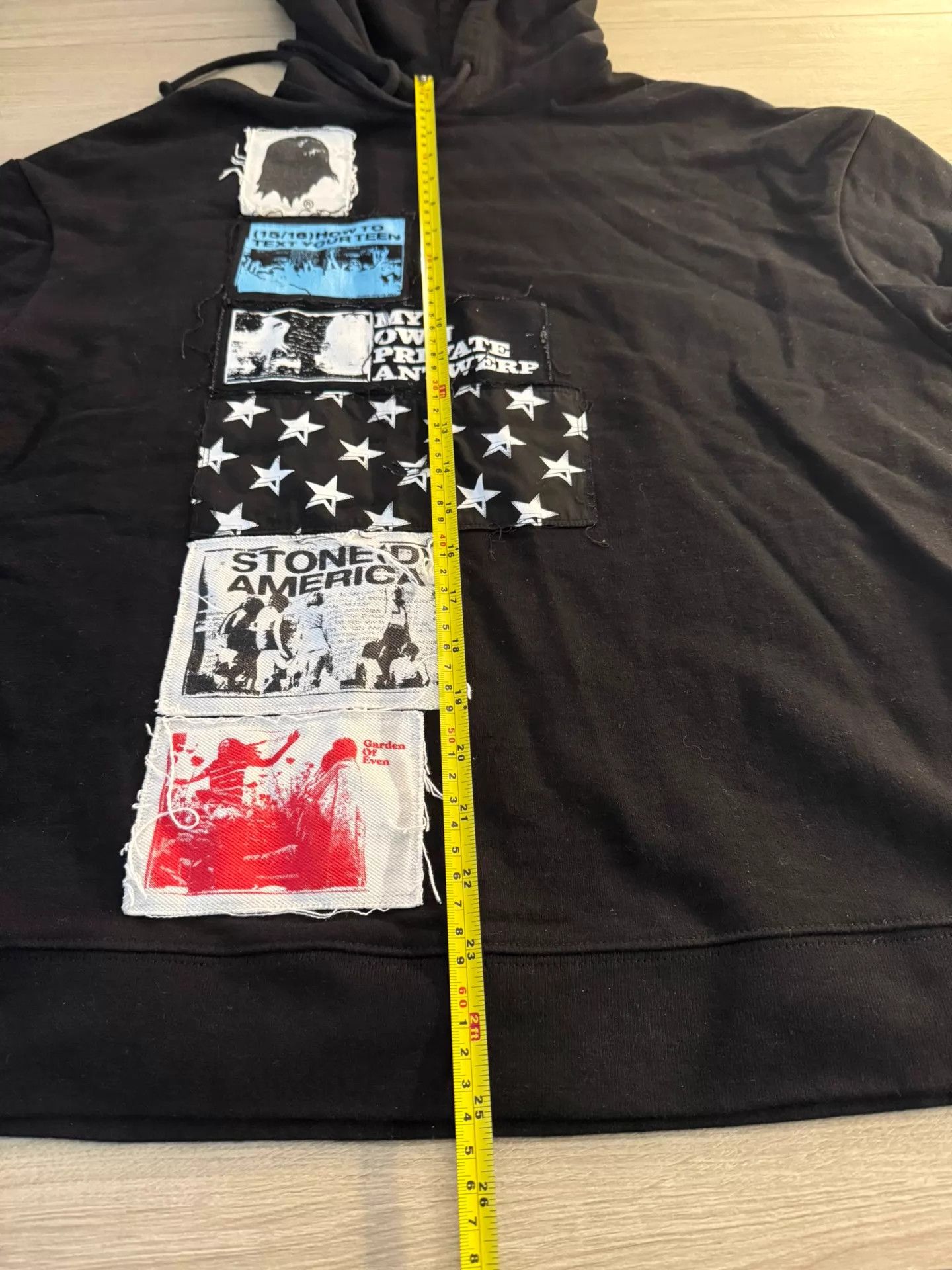 Raf Simons Raf Simons SS20 Patch Hoodie XS (Oversized) Size US XS / EU 42 / 0 - 7 Thumbnail
