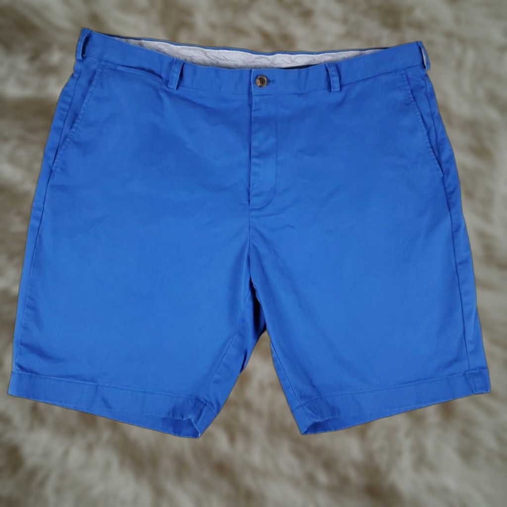 Brooks Brothers VINTAGE Brooks Brothers Men Shorts Size 42 Blue Flat Front Chino Casual Office Holiday Size US 42 / EU 58 - 1 Thumbnail