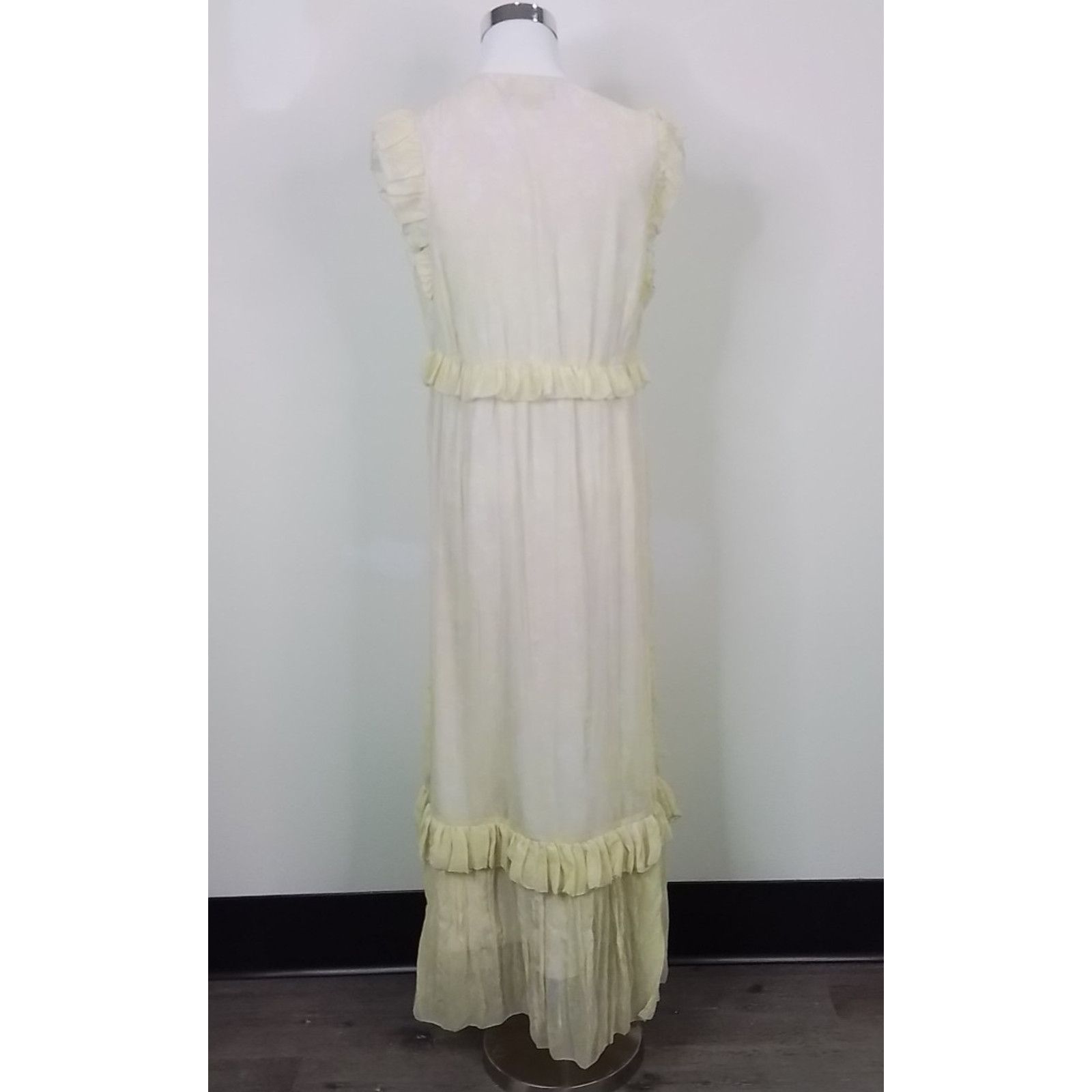 Other Hatch Maxi Dress Women's Size 1 Floral Ruched Yellow Pink Size XS / US 0-2 / IT 36-38 - 5 Thumbnail