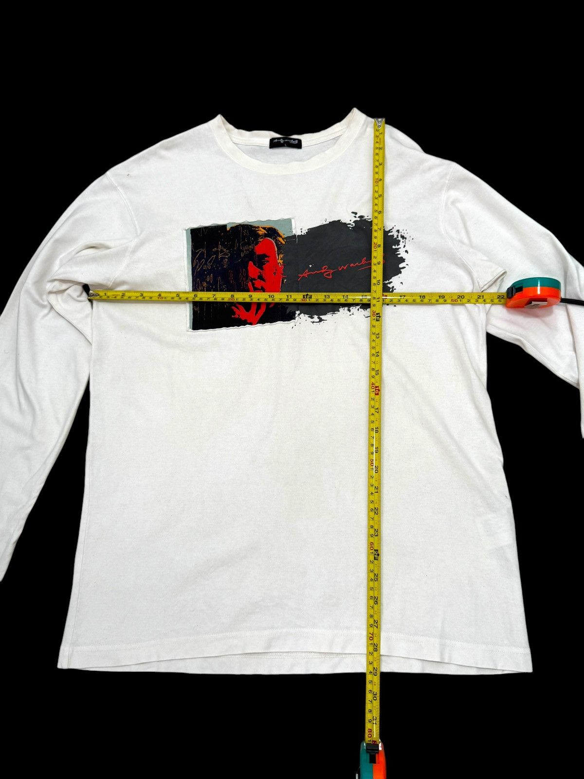 Andy Warhol × Designer × Uniqlo ANDY WARHOL UNIQLO SELF PORTRAIT PATCHES LONGSLEEVE TEE Size US L / EU 52-54 / 3 - 4 Thumbnail