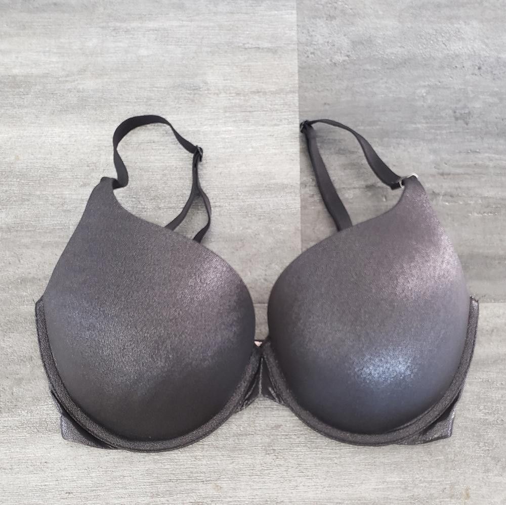 Designer Black Shimmer VS Bustier Bra Size ONE SIZE - 1 Thumbnail
