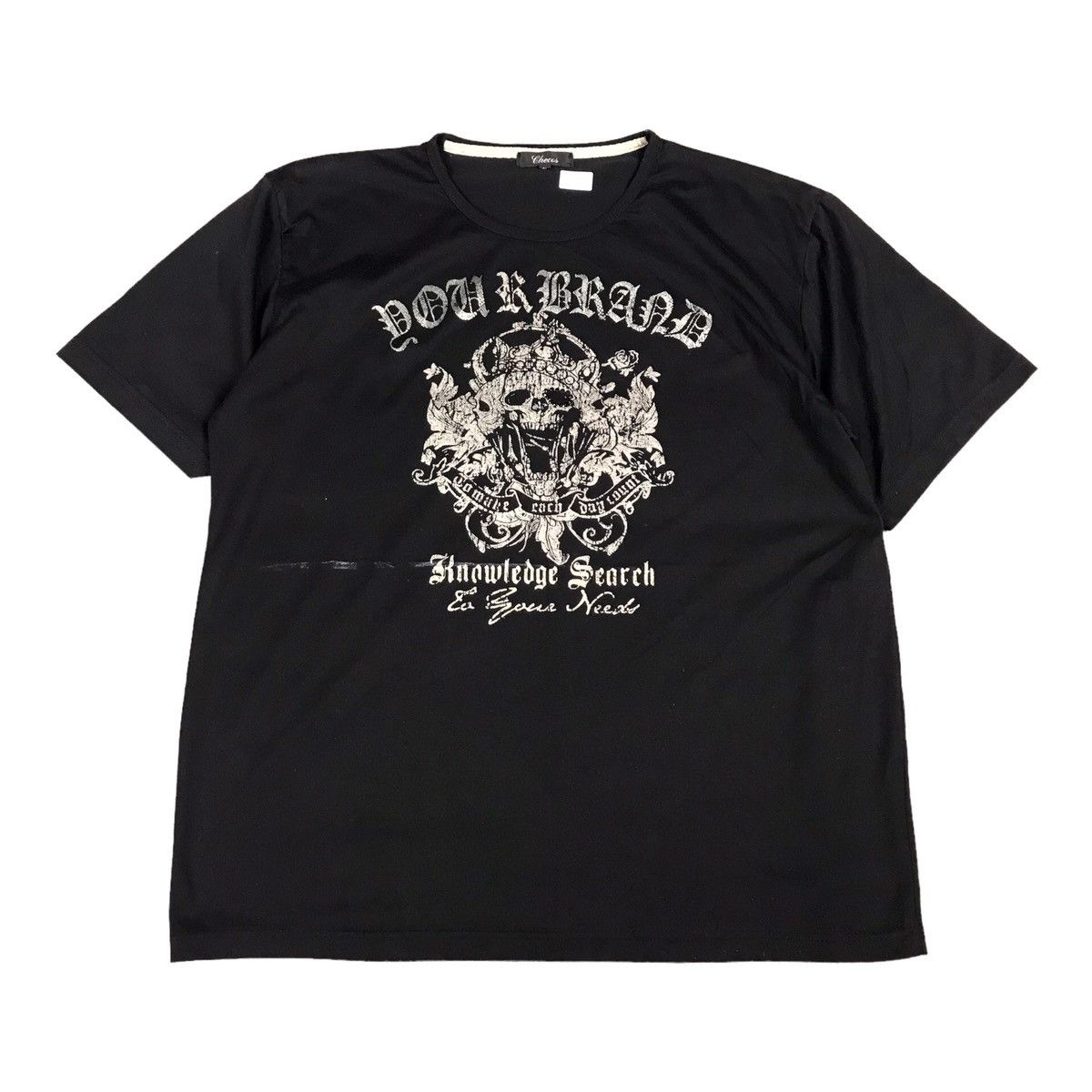 Japanese Brand SKULL PUNK BLACK TSHIRT Size US L / EU 52-54 / 3 - 1 Thumbnail