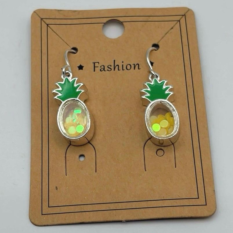 Other Yellow Pineapple Earrings Size ONE SIZE - 2 Thumbnail