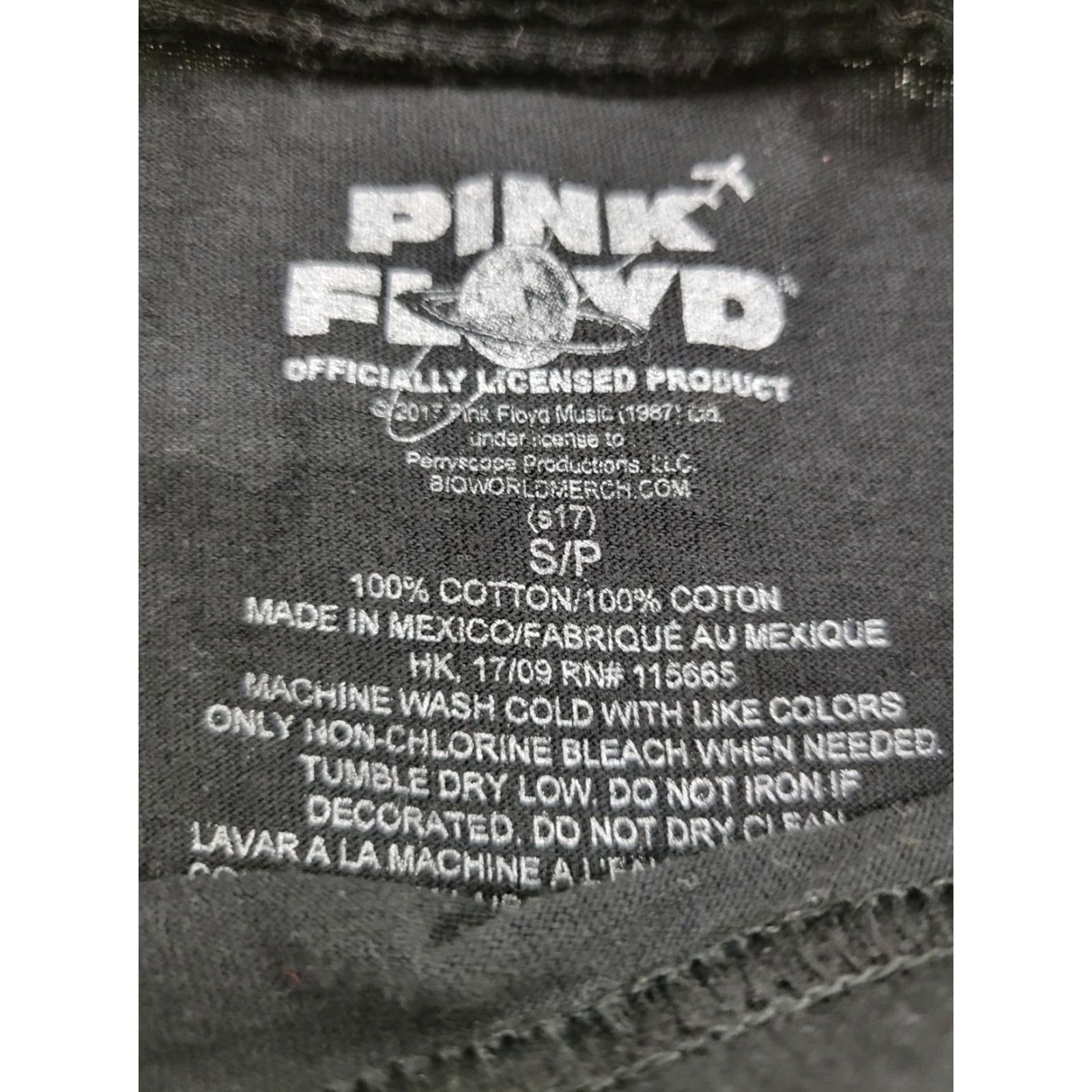 Vintage Pink Floyd Prism Galaxy Small S/P T-Shirt Men Cotton Graphic Tee Crew Neck Short Sleeve Black 100% Cotton Slim Fit Casual Vintage No N/A Size US S / EU 44-46 / 1 - 8 Thumbnail