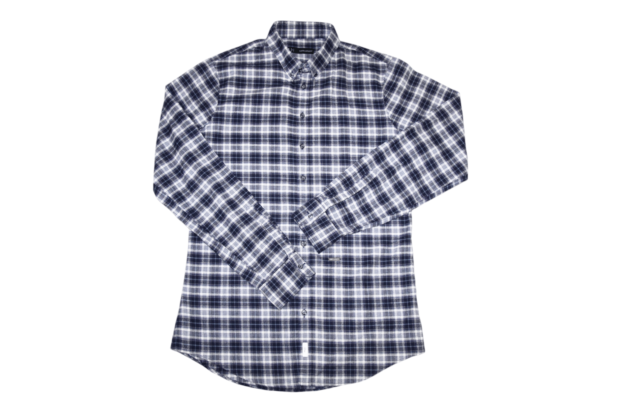 Dsquared2 Dsquared2 Dan Slim Fit Plaid Check Soft Flannel Shirt Size US M / EU 48-50 / 2 - 2 Thumbnail