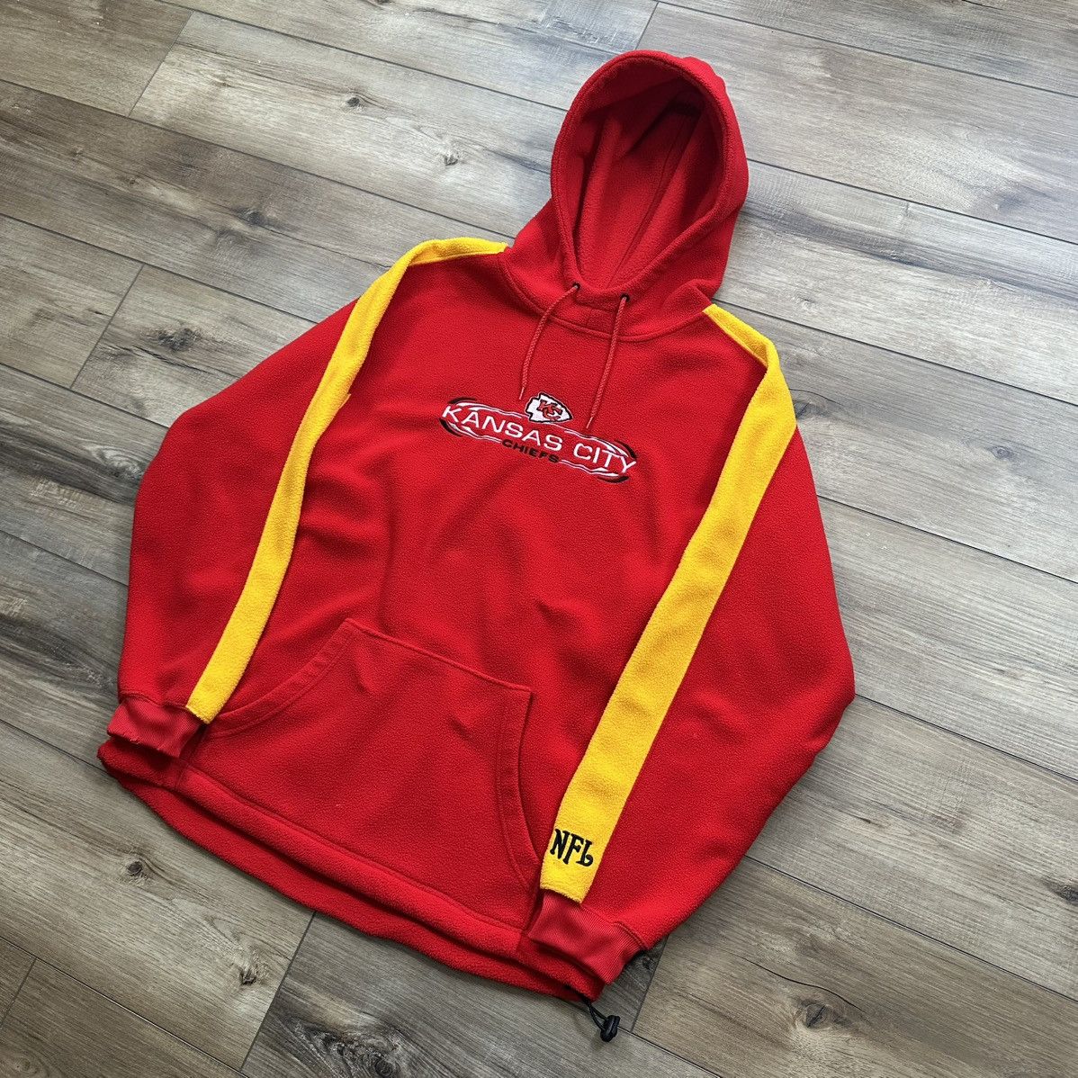 NFL Vintage 2000s Kansas City Chiefs Fleece Embroidered Hoodie Size US M / EU 48-50 / 2 - 3 Thumbnail