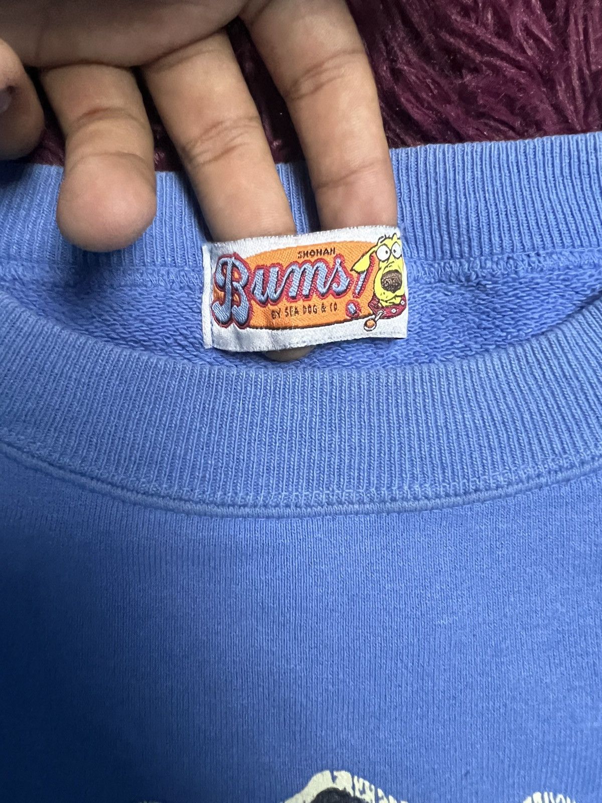 Japanese Brand 90s BUMS Equipment Blue Crewneck (44) Size US L / EU 52-54 / 3 - 4 Thumbnail