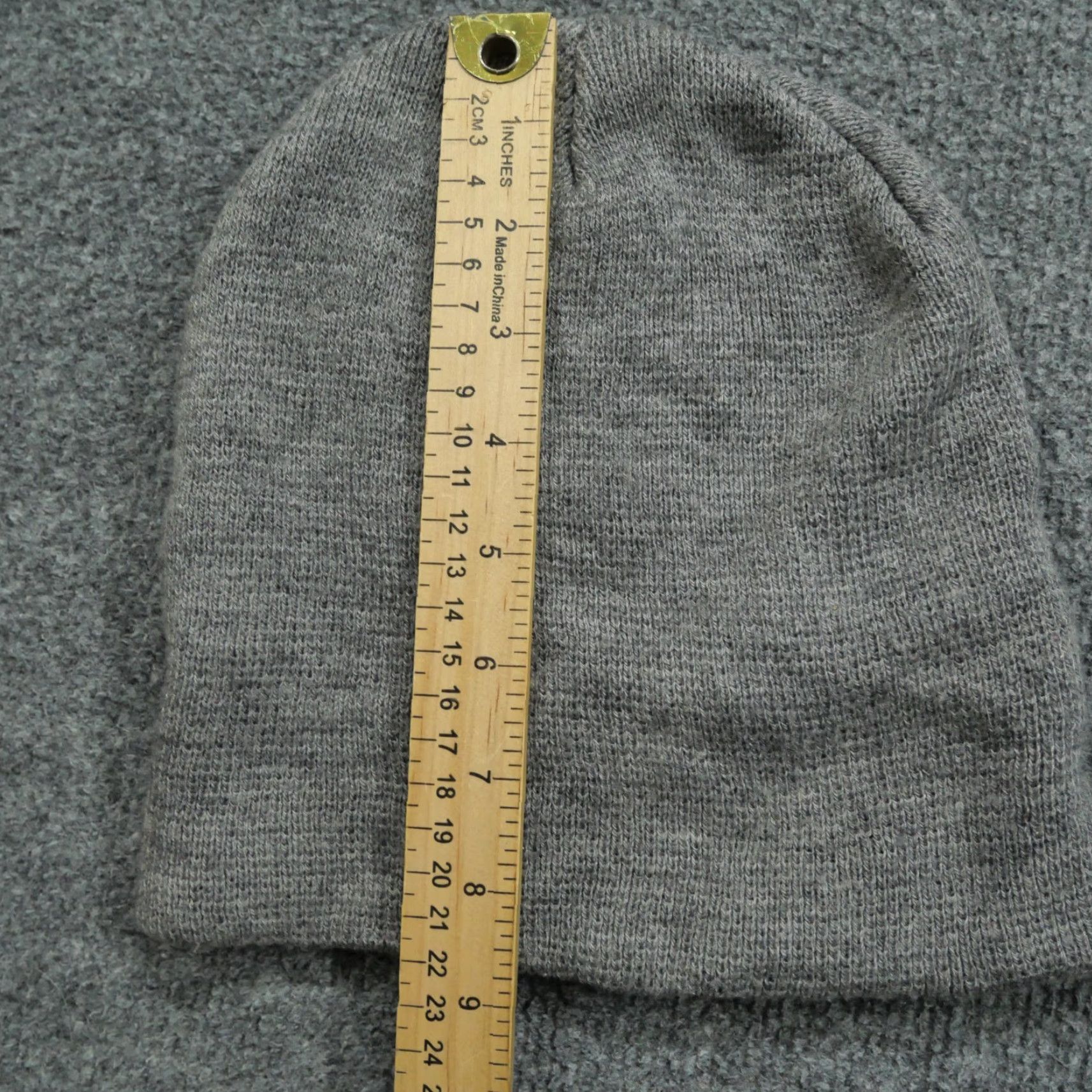 Vintage VINTAGE Beanie Hat Adult Wool Blend Grey Ribbed Knit Mens Beanie, One Size, Gray, 8/10 Condition Size ONE SIZE - 3 Thumbnail