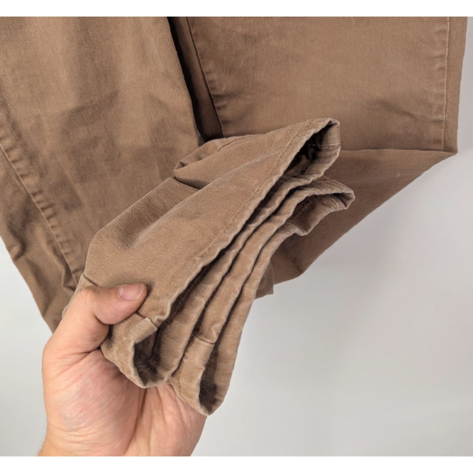 Lee Lee Jeans Womens Size 10 Relaxed Straight Leg Tan Crown Cotton 130223H Jeans Size 32" / US 10 / IT 46 - 4 Thumbnail