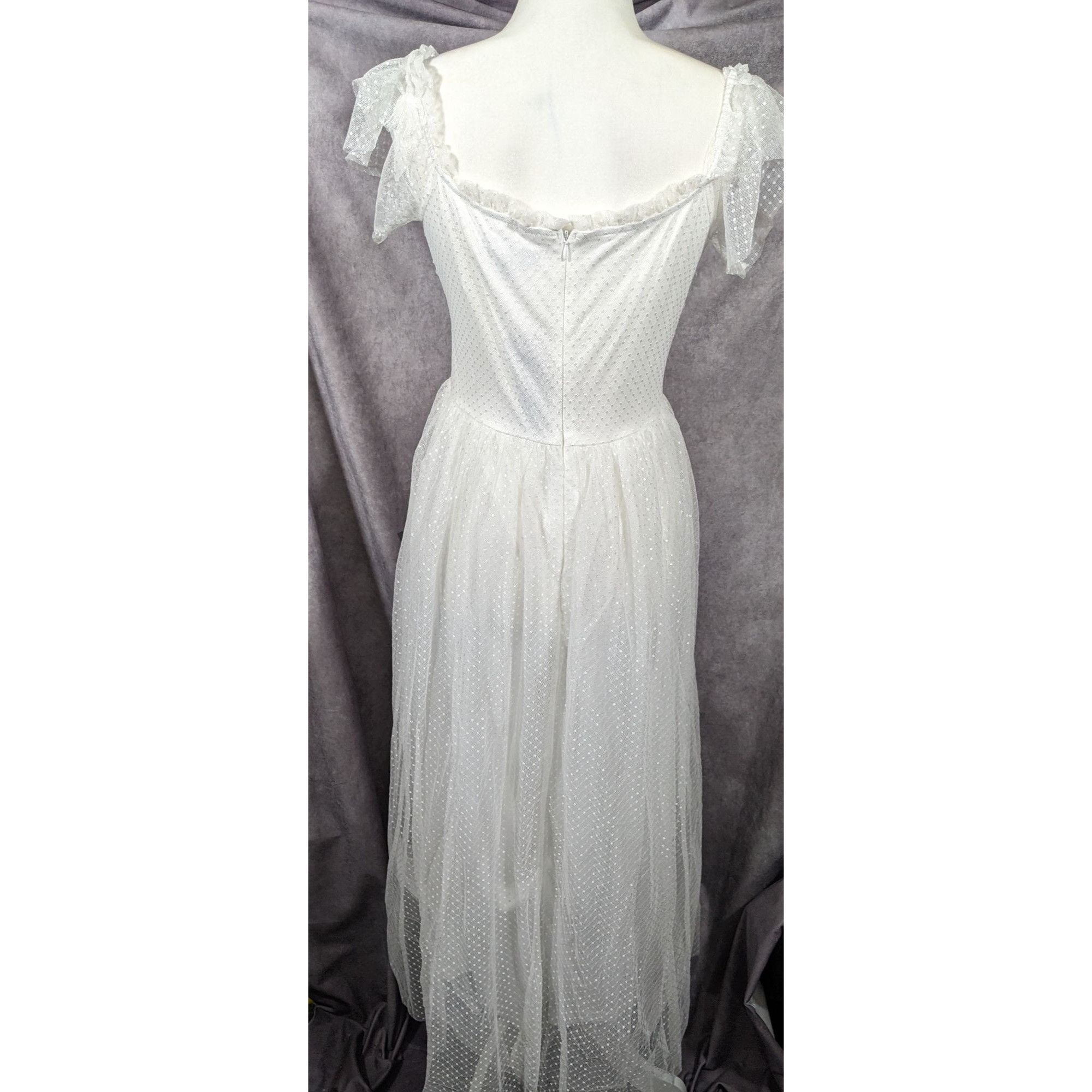 Lulus Lulus Regal Radiance Whimsical White Tiered Bustier Dress Si Size XL / US 12-14 / IT 48-50 - 11 Thumbnail
