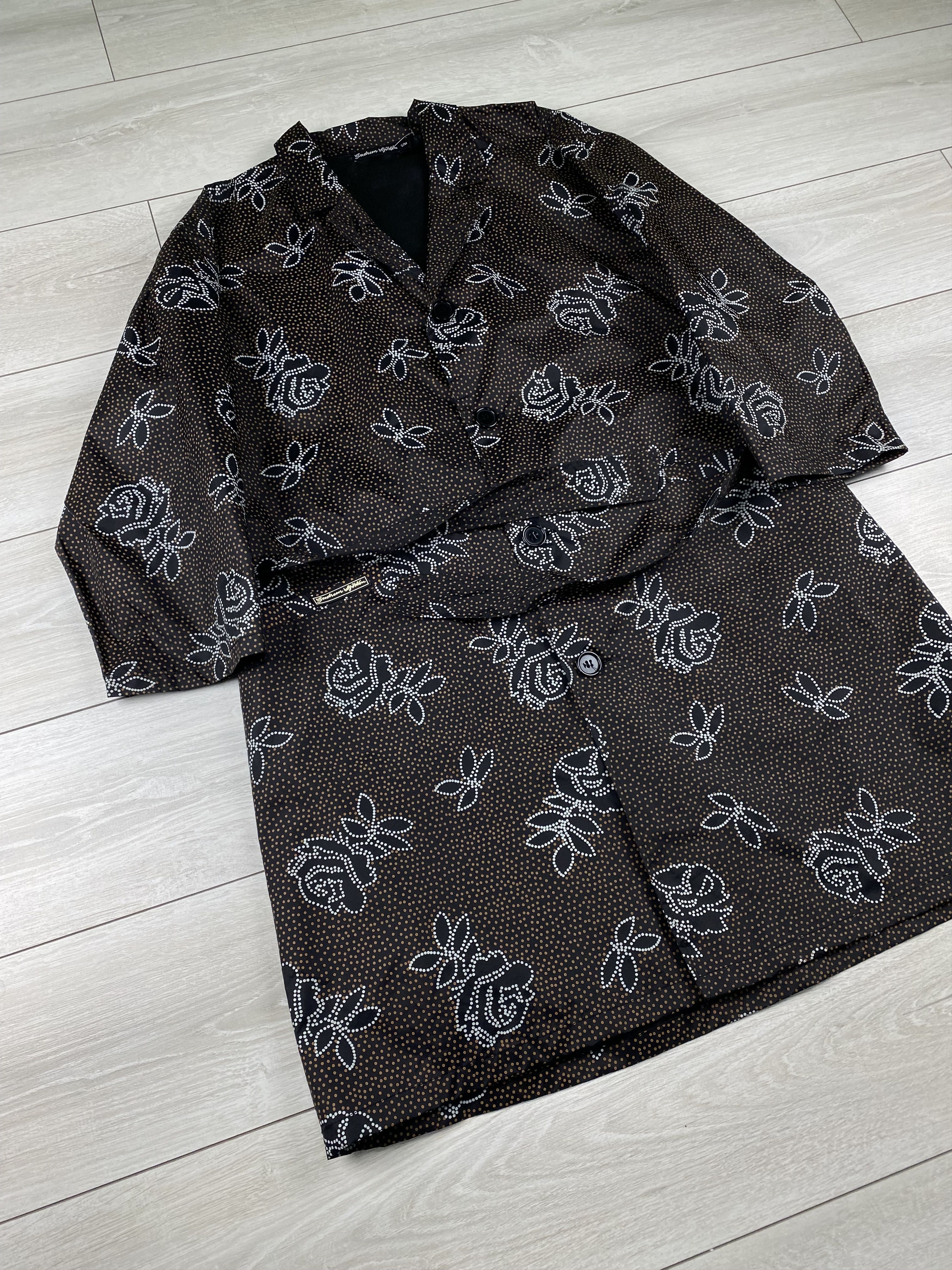Gudrun Sjoden Gudrun Sjoden Rain Jacket Trench Floral Tie Waist Pockets Size M / US 6-8 / IT 42-44 - 4 Thumbnail