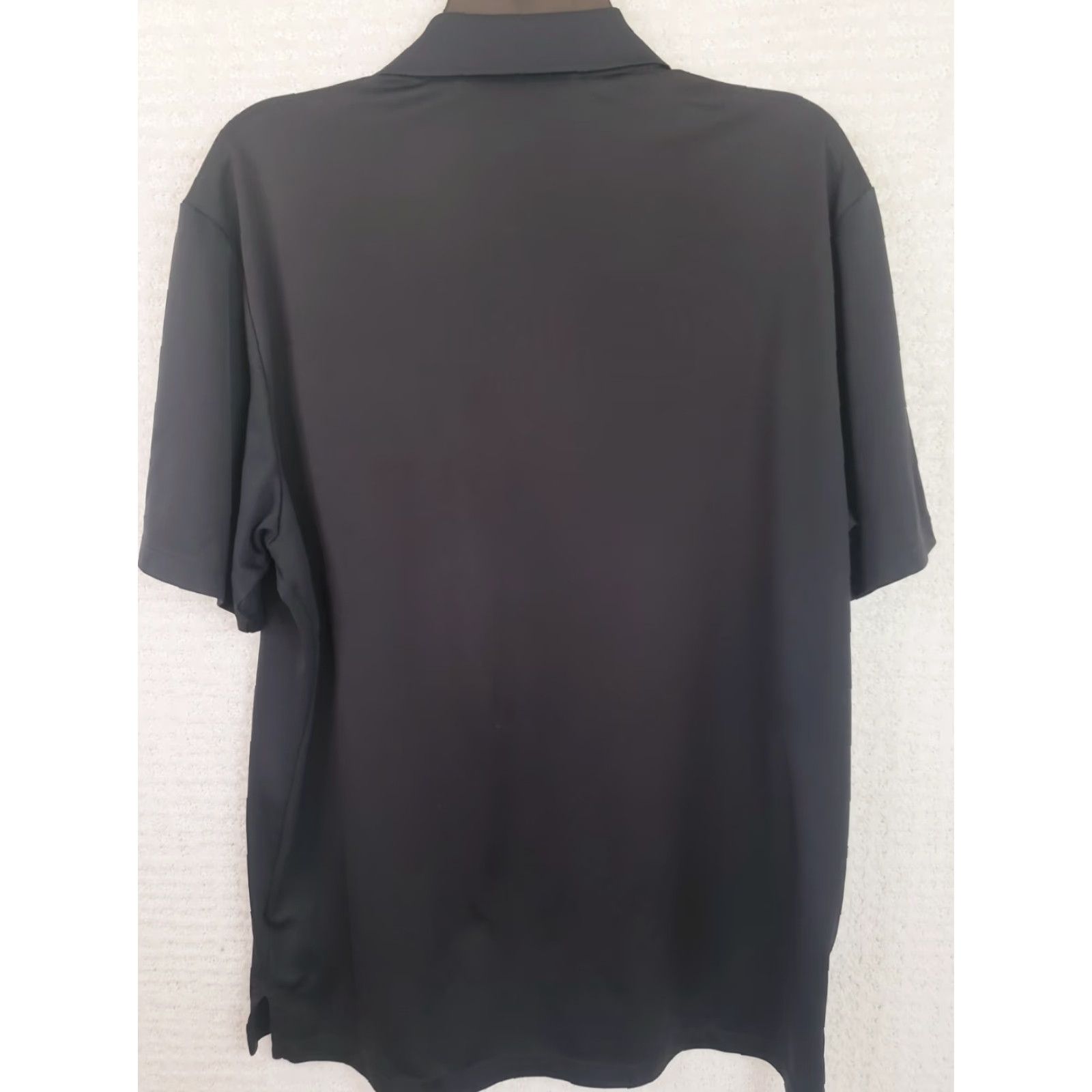 Adidas Adidas Polo Shirt Mens Large Black Short Sleeve Golf Polo Climalite Logo Knit Lightweight Stretch Casual Size US L / EU 52-54 / 3 - 6 Thumbnail