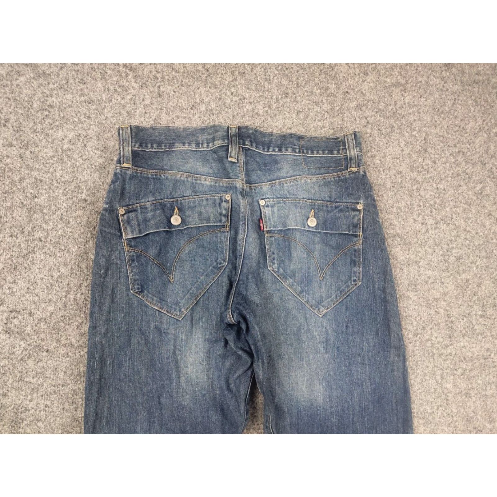 Levi's VINTAGE Levi's Engineered Jeans 90s Denim Distressed Medium Blue 32 Regular Mens 5-Pocket Size US 32 / EU 48 - 3 Thumbnail