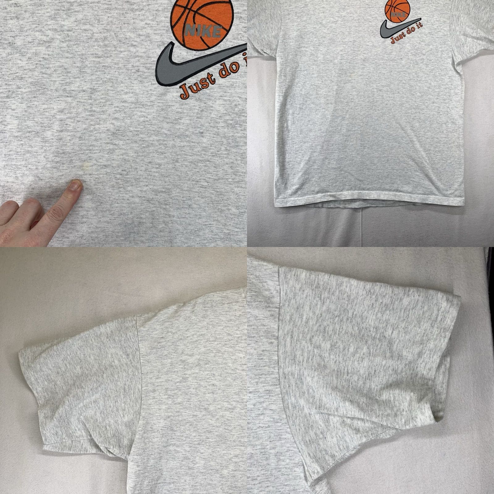 Vintage VINTAGE Looney Tunes T-Shirt Graphic Print 1997 Bugs Bunny Michael Jordan Gray L Men Crew Neck Short Sleeve Size US L / EU 52-54 / 3 - 8 Thumbnail