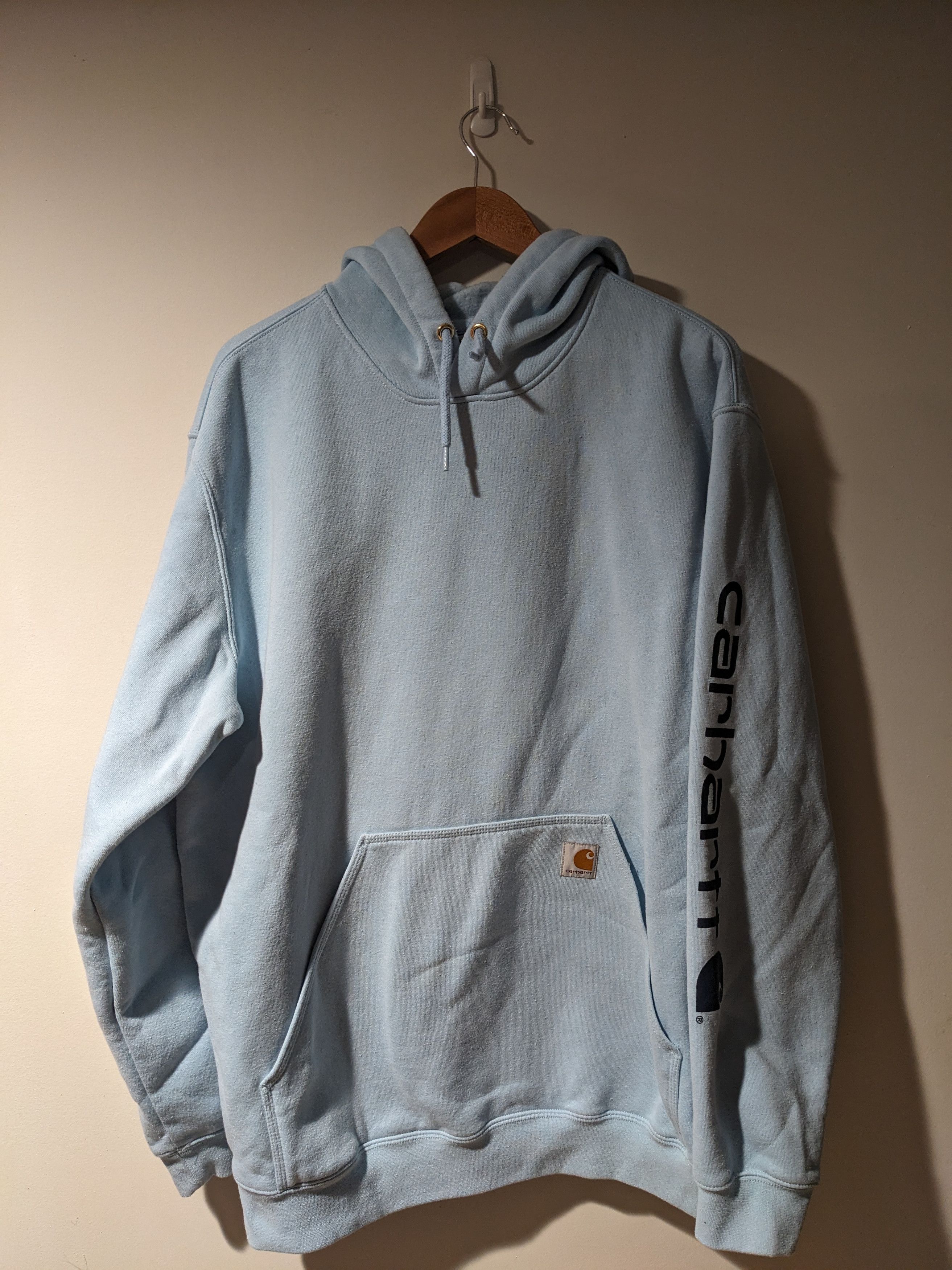 Carhartt × Designer Carhartt Essential Blank Loose Fit Blue X-Large Hoodie Size US XL / EU 56 / 4 - 1 Thumbnail
