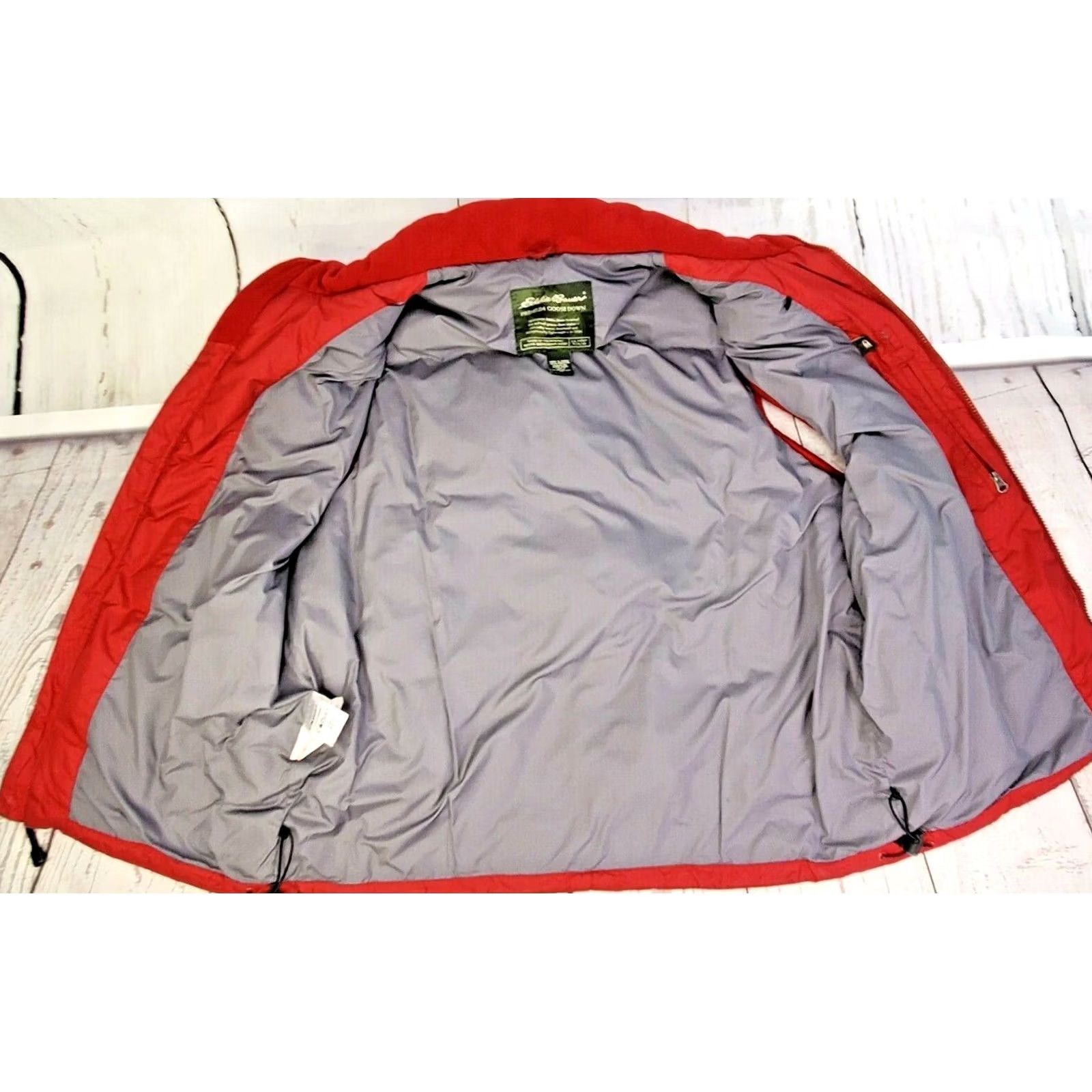 Eddie Bauer Eddie Bauer Goose Down Vest Men M Burgundy Full Zip Puffer Outdoor Zip Pockets Size M / US 6-8 / IT 42-44 - 4 Thumbnail
