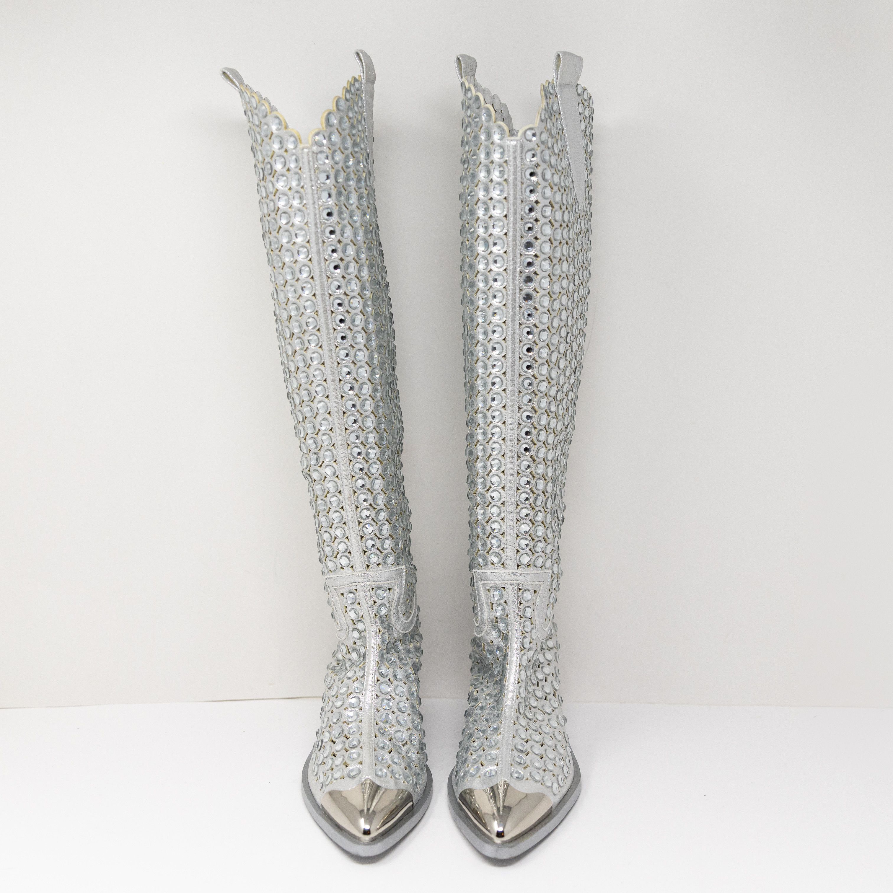 Azalea Wang NEW Azalea Wang Ruvin Faux Leather Crystal Size US 6 / IT 36 - 2 Thumbnail