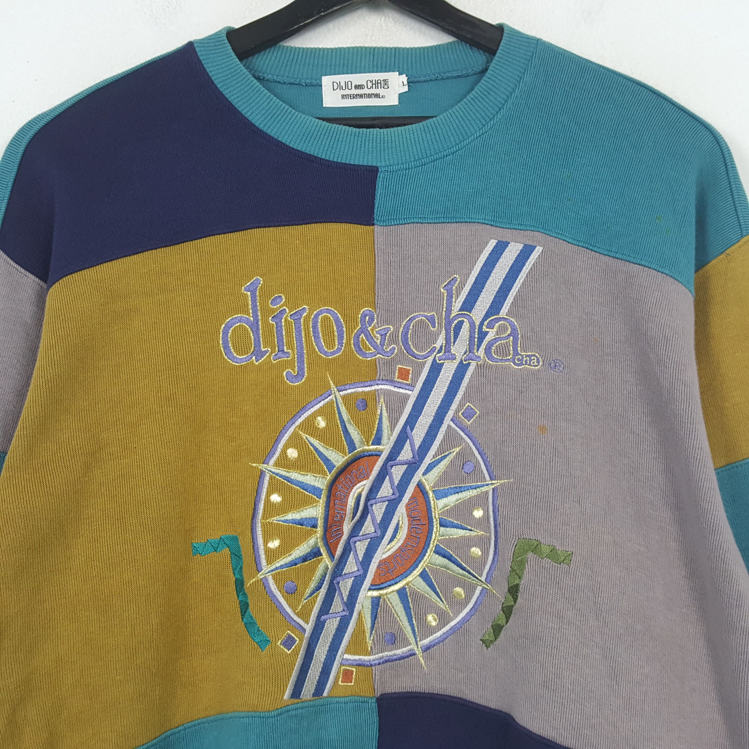 Vintage DIJO & CHA Designer Style Sweatshirt C296N3 Size US M / EU 48-50 / 2 - 2 Thumbnail
