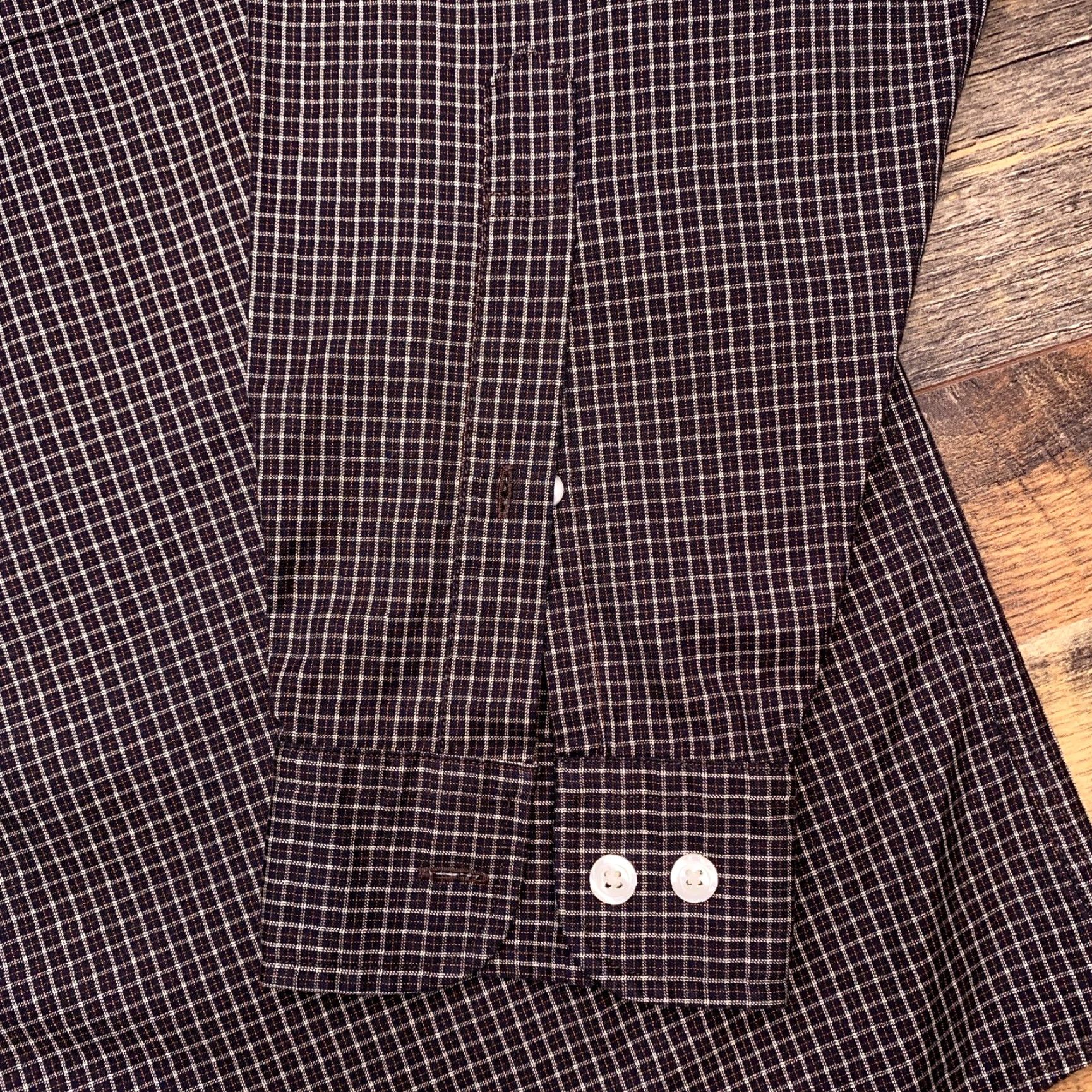 Brooks Brothers Brooks Brothers Shirt Mens Large Brown Plaid Button Up Size US L / EU 52-54 / 3 - 7 Thumbnail