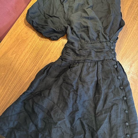 Anthropologie Anthropologie Black Mini Dress Size L / US 10 / IT 46 - 3 Thumbnail