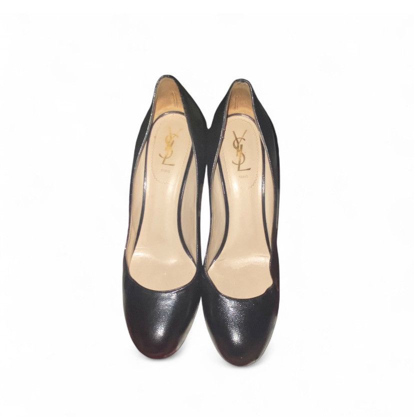 Yves Saint Laurent YSL Yves Saint Laurent Tribtoo Patent Platform Pumps Size US 10 / IT 40 - 1 Thumbnail