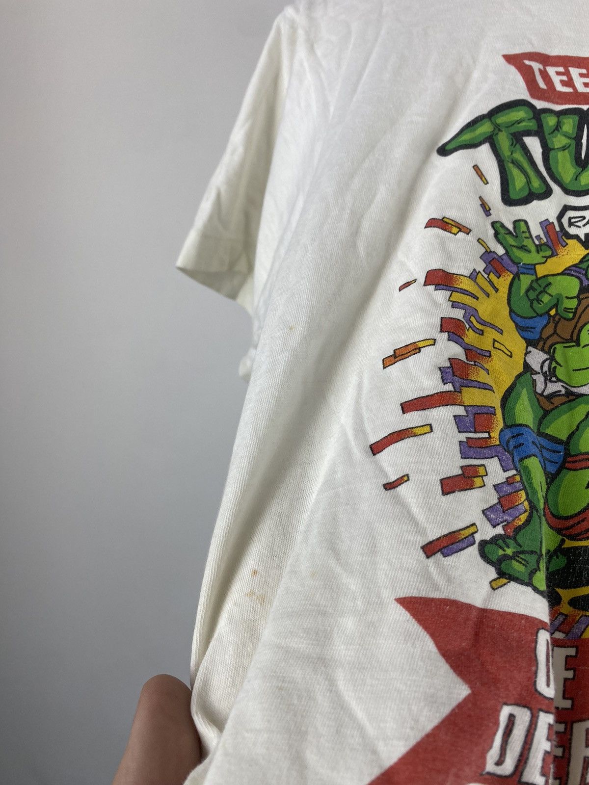 Cartoon Network × Vintage 🔥1990 Teenage Turles Mutant Hero Mirage Studios T Shirt Men Size US S / EU 44-46 / 1 - 5 Thumbnail