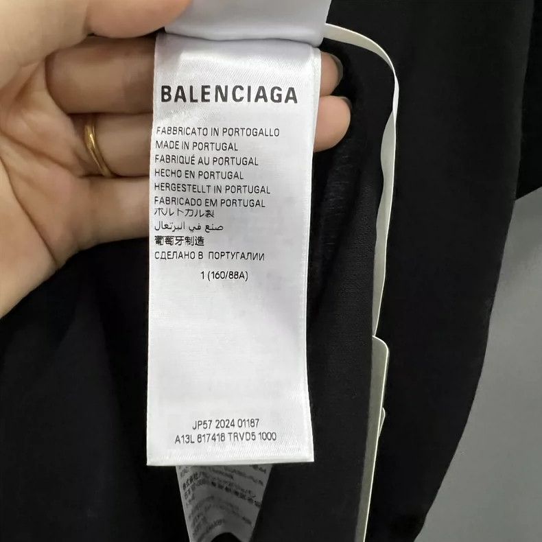 Balenciaga Balenciaga Black Embroidery Polo Shirt Size US S / EU 44-46 / 1 - 4 Thumbnail