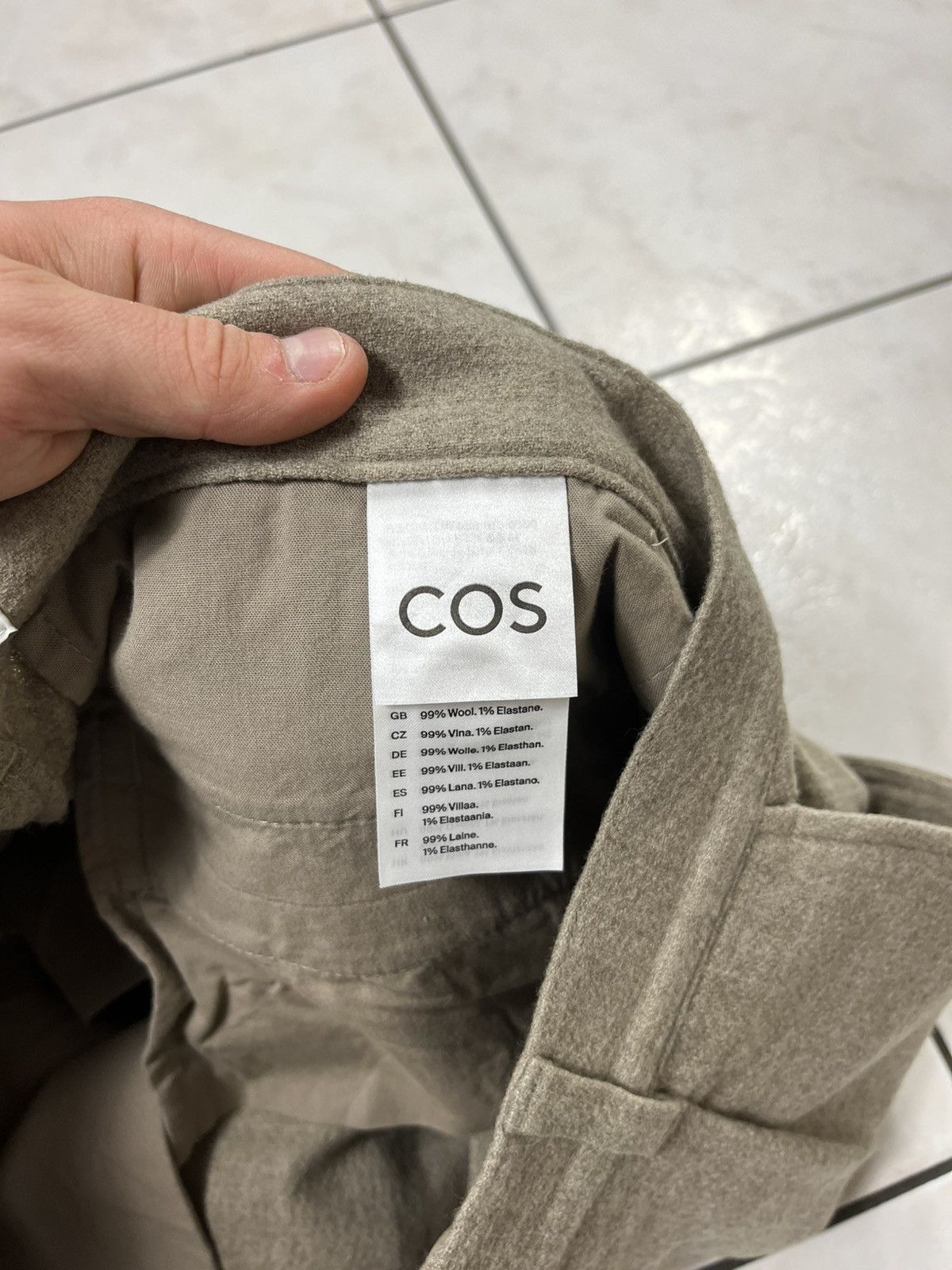 Cos × Designer COS wool casual textured casual pants trousers heather Size US 32 / EU 48 - 19 Thumbnail