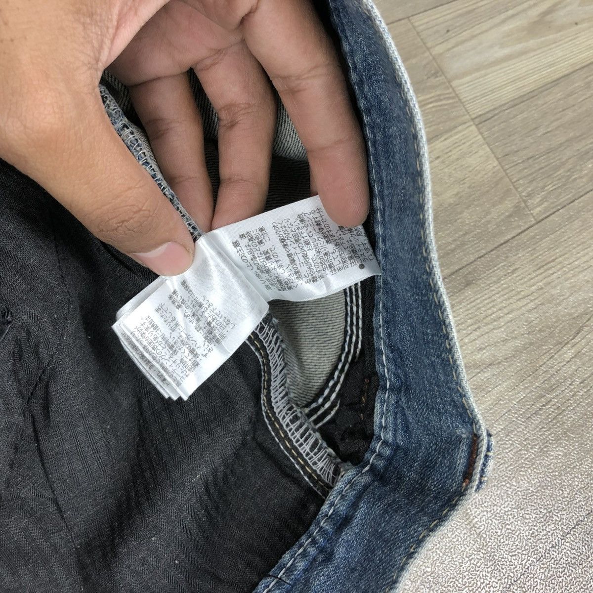 If Six Was Nine × Japanese Brand × Le Grande Bleu (L.G.B.) 2000s Nicole Club Multi Pocket Faded Bootcut Flared Jeans Size US 31 - 17 Thumbnail