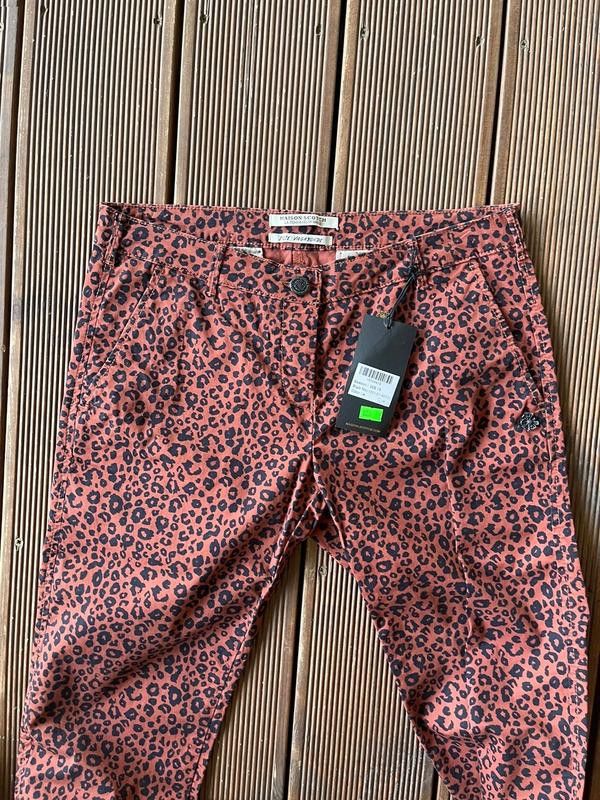 Maison Scotch × Scotch & Soda Maison Scotch Red Leopard Style Chinos Medium Size 30" / US 8 / IT 44 - 3 Thumbnail