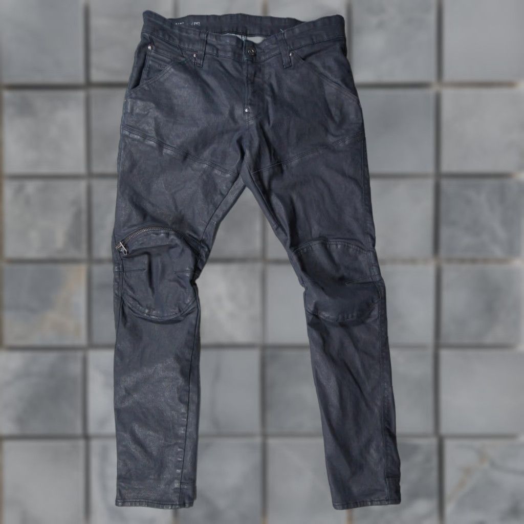 G-Star G-Star Jeans Mens 32x30 Blue Denim 3D Zip Knee Super Slim Moto Stretch Jeans Skinny Regular 5-Pocket Design Mens Blue Denim Pants Size US 32 / EU 48 - 1 Thumbnail