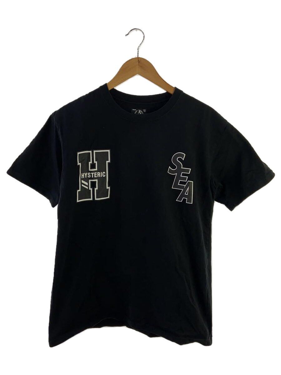 Hysteric Glamour Hysteric Glm x Wind & Sea Double Name Plain Ctn Tee Black Size US L / EU 52-54 / 3 - 1 Thumbnail