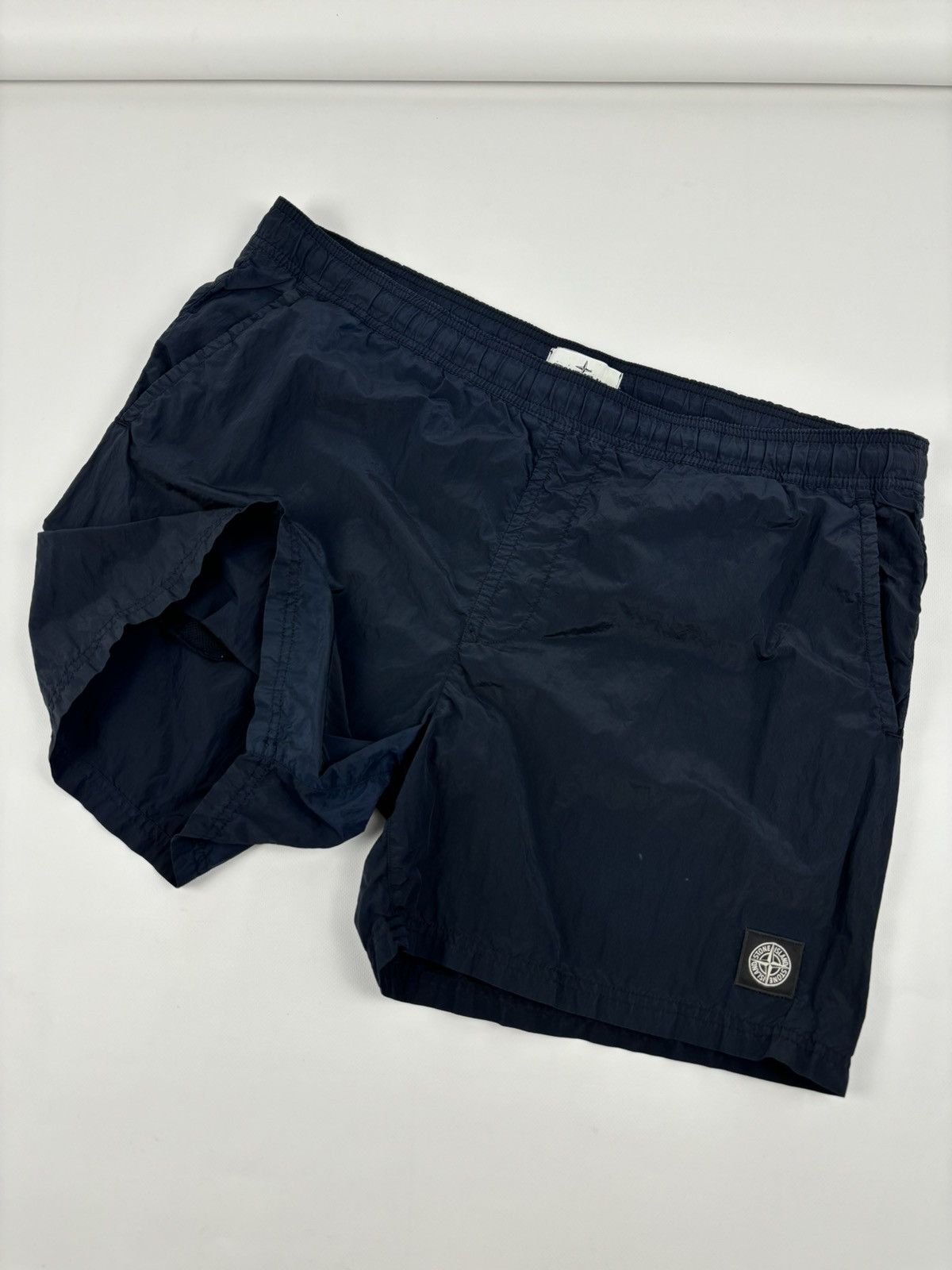 Stone Island Shadow Project SS17 Massimo Osti Nylon Metal Dark Navy Swim Trunk Lined Shorts Baggies Size US 37 - 3 Thumbnail