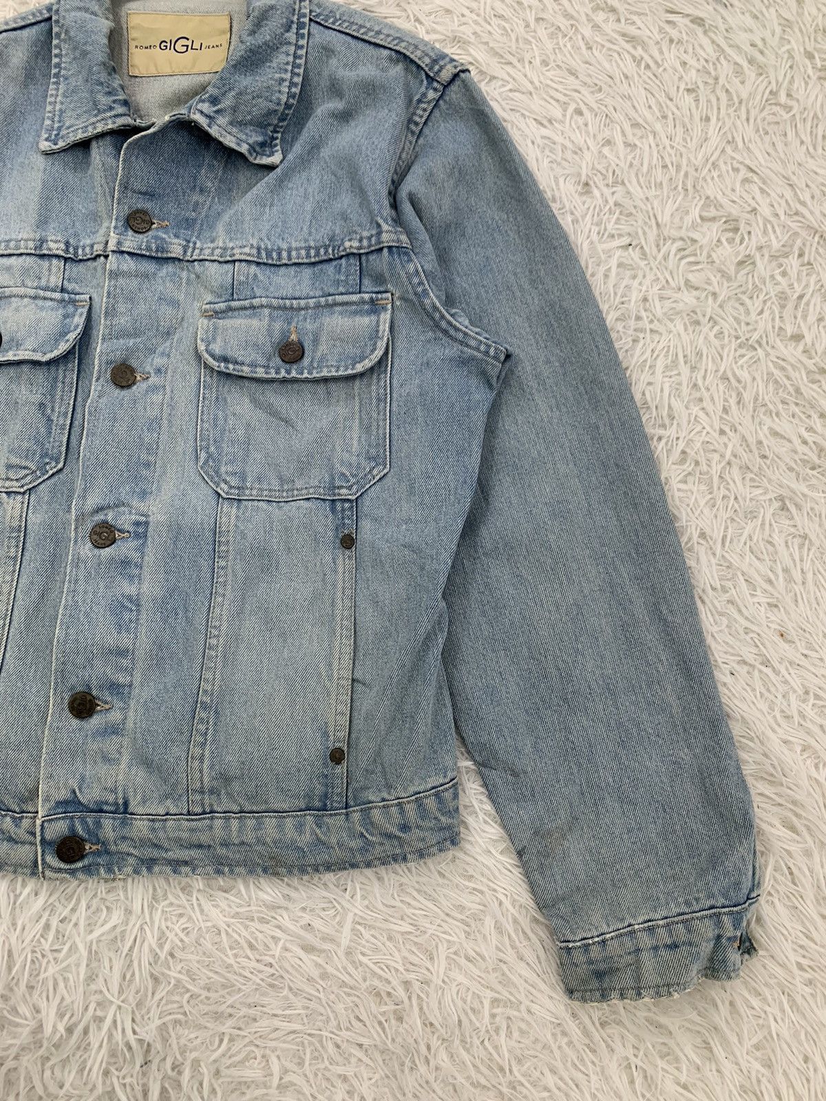 Romeo Gigli × Vintage Vintage Romeo Gigli Denim Jacket Made in Italy Size US S / EU 44-46 / 1 - 4 Thumbnail