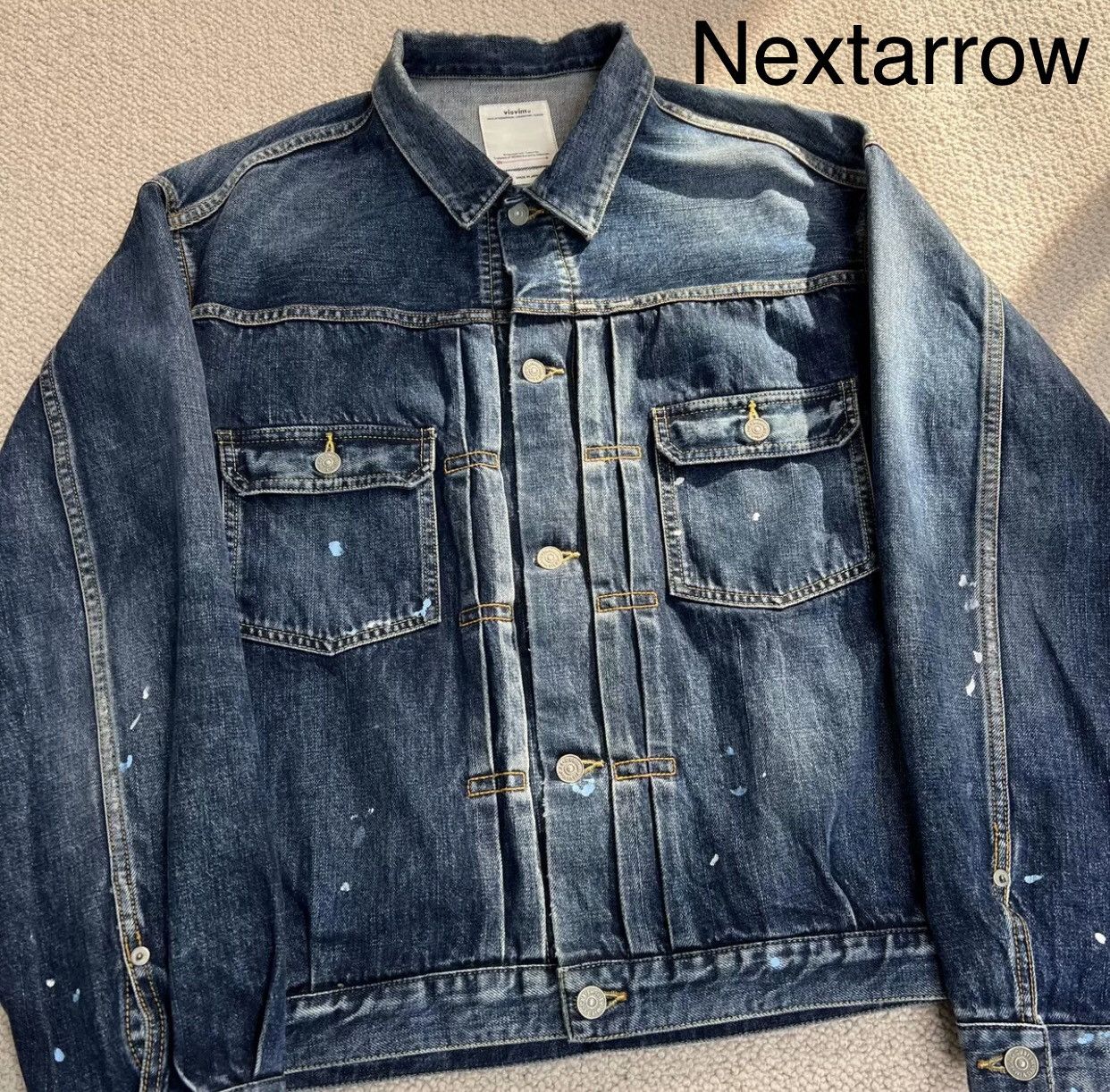 Visvim VISVIM SS 101XX JKT DMGD-1010 Ink-splash-wash Jean jacket Size US XL / EU 56 / 4 - 3 Thumbnail