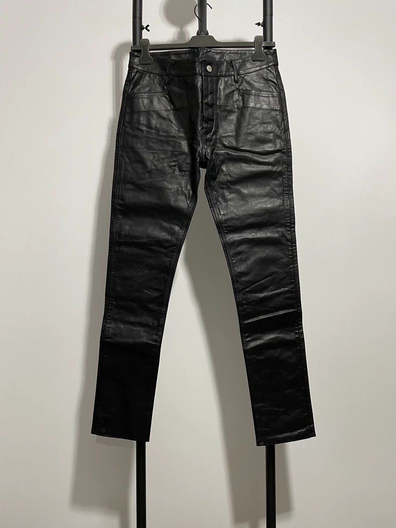 Rick Owens Rick Owens Leather Pants for Men-2506 Size US 34 / EU 50 - 1 Thumbnail