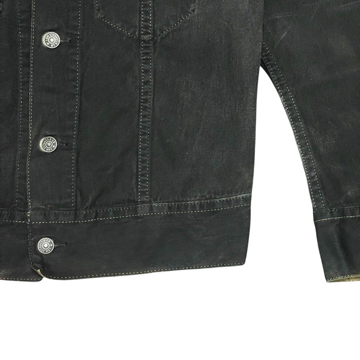 Levi's Vintage Y2k Levi’s Custom Split Bleach Denim Trucker Jacket Size US L / EU 52-54 / 3 - 5 Thumbnail